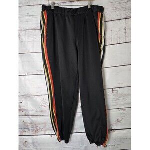 Ashley Stewart Sport Womens Pants 26/28 Black Plus Elastic Stretchy Leisure